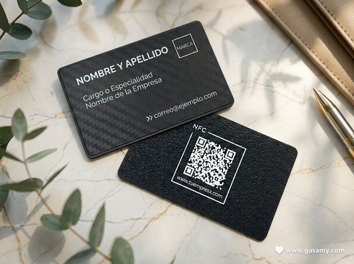 Tarjeta de presentación NFC y QR